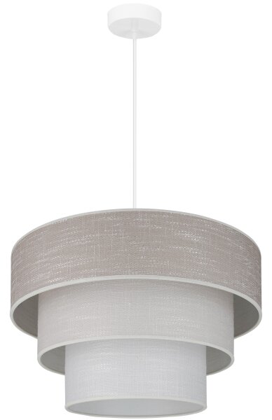 Lustră pe cablu Brilagi ALASKA LUNETA 1xE27/15W/230V d. 45 cm gri/crem