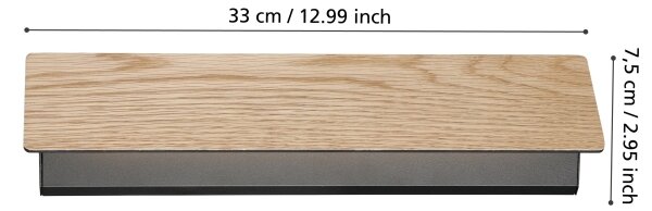 Aplică LED Eglo 901741 ZUBIALDE LED/12W/230V 3000K auriu