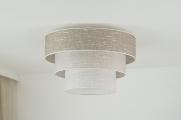 Plafonieră Brilagi ALASKA LUNETA 1xE27/15W/230V d. 45 cm gri/crem