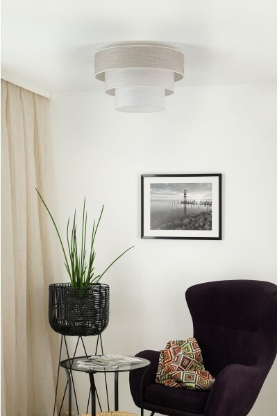 Plafonieră Brilagi ALASKA LUNETA 1xE27/15W/230V d. 45 cm gri/crem
