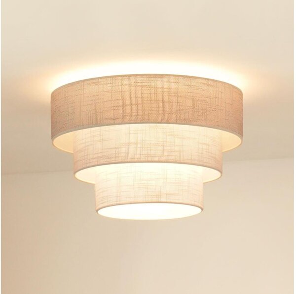 Plafonieră Brilagi ALASKA LUNETA 1xE27/15W/230V d. 45 cm gri/crem