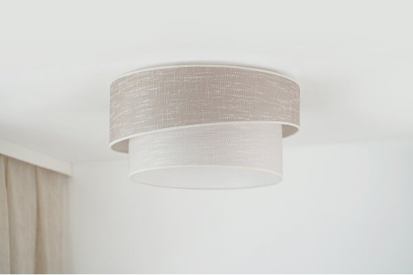 Plafonieră Brilagi DOVER SHINE 1xE27/15W/230V d. 50 cm gri/crem