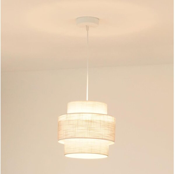 Lustră pe cablu Brilagi DOVER SPACE 1xE27/15W/230V d. 25 cm gri/crem