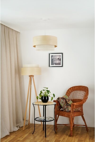 Brilagi - Lampă de podea ARIZONA BOHO 1xE27/15W/230V bej