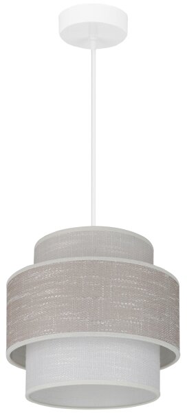 Lustră pe cablu Brilagi DOVER SPACE 1xE27/15W/230V d. 25 cm gri/crem