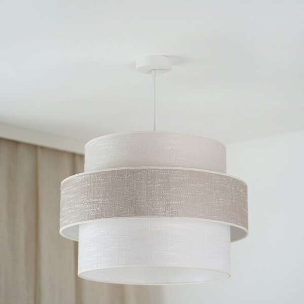 Lustră pe cablu Brilagi DOVER SPACE 1xE27/15W/230V d. 50 cm gri/crem