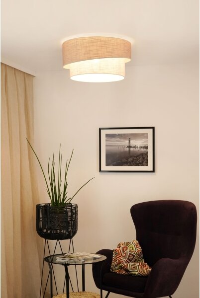 Plafonieră Brilagi DOVER SHINE 1xE27/15W/230V d. 50 cm gri/crem