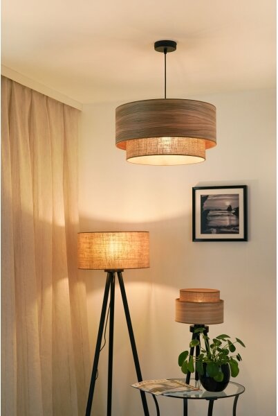 Brilagi - Lampă de masă MONTANA BOHO 1xE27/15W/230V maro/negru