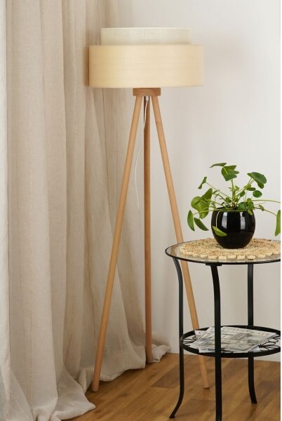Brilagi - Lampă de podea ARIZONA BOHO 1xE27/15W/230V bej