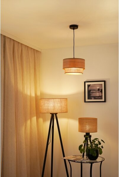 Lustră pe cablu Brilagi MONTANA BOHO 1xE27/15W/230V d. 25 cm maro/negru