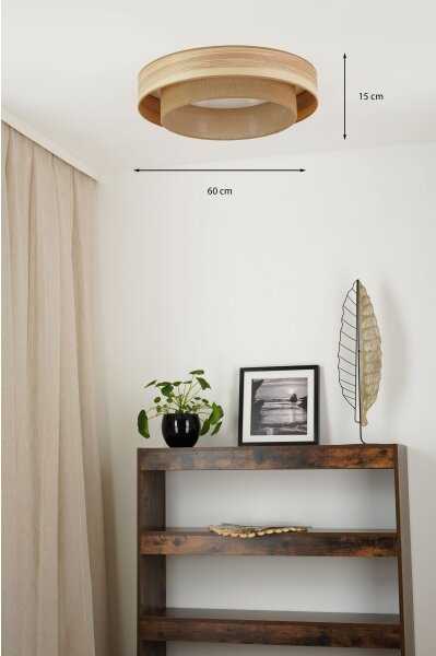 Brilagi - Plafonier LED MONTANA BOHO 26W 230V pr. 60 cm maro