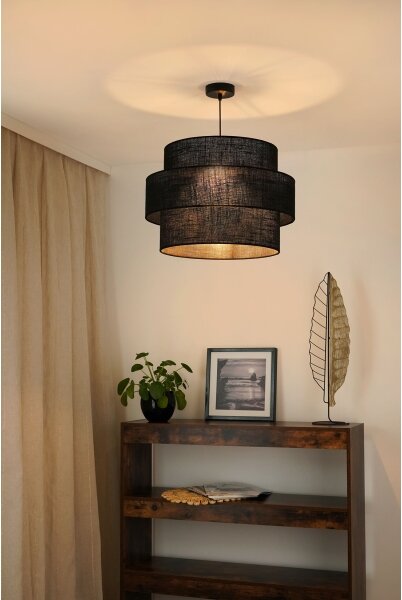 Lustră pe cablu Brilagi SPACE YUTE 1xE27/15W/230V d. 50 cm negru