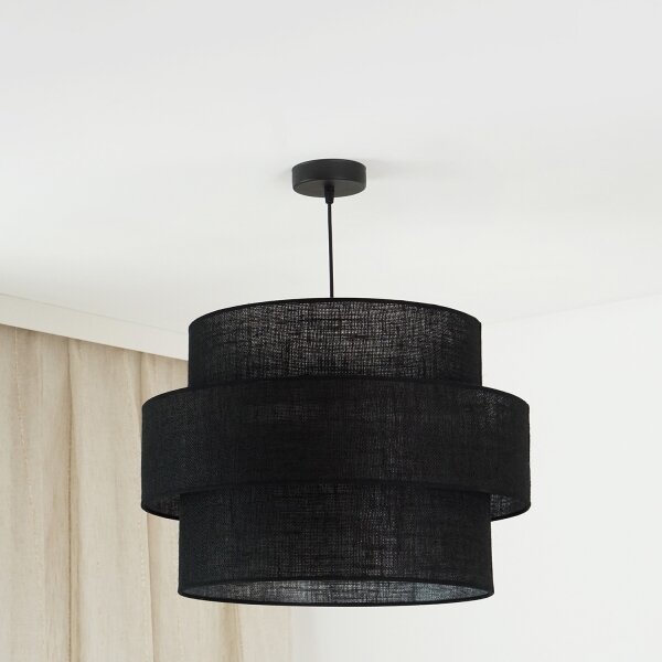 Lustră pe cablu Brilagi SPACE YUTE 1xE27/15W/230V d. 50 cm negru