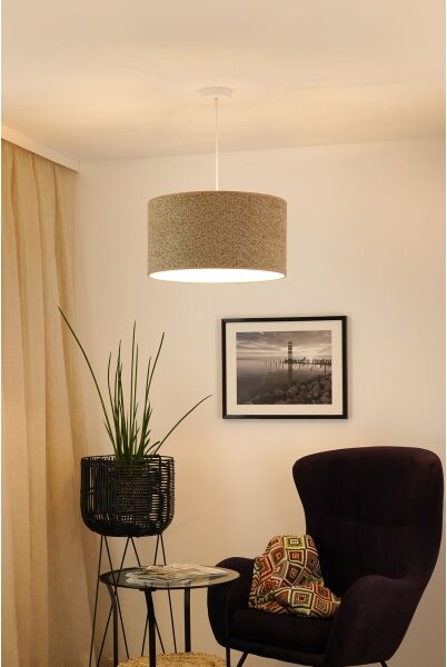 Lustră pe cablu Brilagi BOUCLE ROLLER 1xE27/15W/230V d. 50 cm maro