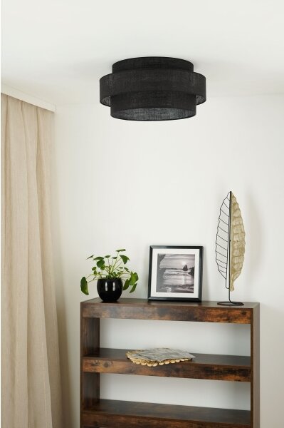 Plafonieră Brilagi SPACE YUTE LED/12W/230V d. 50 cm negru