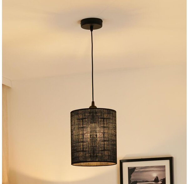 Brilagi - Lustr TUBES 1xE27/15W/230V, pr. 20 cm, negru, pe cablu