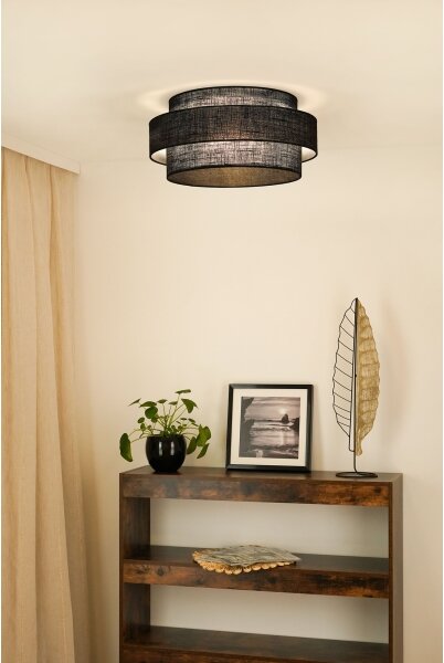 Plafonieră Brilagi SPACE YUTE LED/12W/230V d. 50 cm negru
