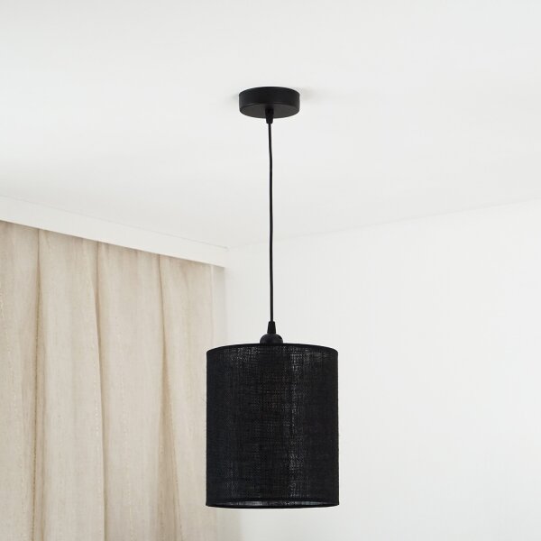 Brilagi - Lustr TUBES 1xE27/15W/230V, pr. 20 cm, negru, pe cablu