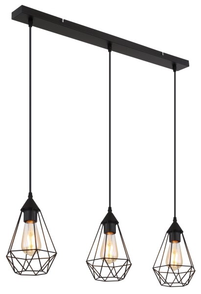 Lustră pe cablu Globo 15745-3H ZACHARY 3xE27/60W/230V