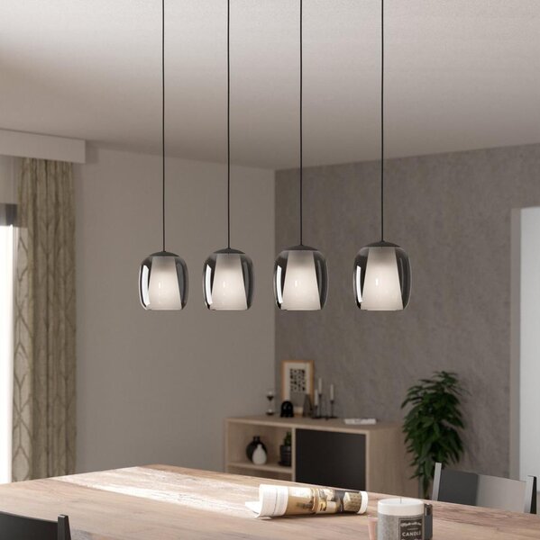 Lustră pe cablu Eglo 901193 CIAMPINO 4xE27/28W/230V gri