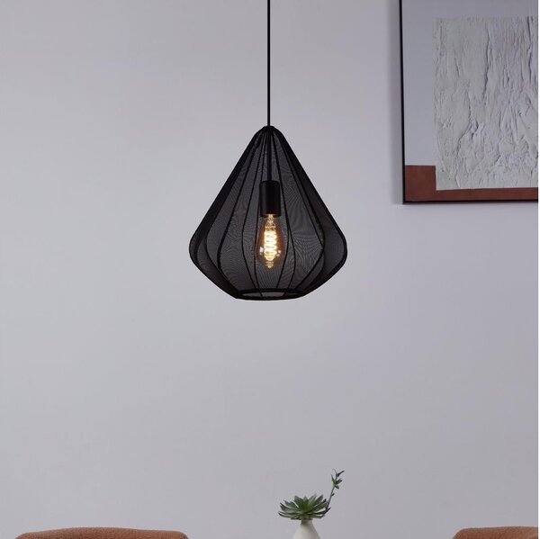 Lustră pe cablu Eglo 43994 1xE27/40W/230V d. 33,5 cm negru