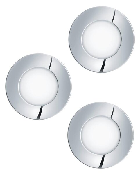 Eglo 98635 - Set de 3 aplice LED pentru baie FUEVA LED/2,8W/230V IP44 crom
