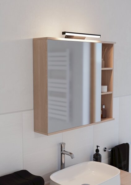 Aplică LED RGBW dimabilă pentru baie 901287 REGELLO-Z 12W/230V IP44 negru