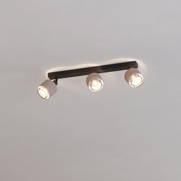 Aplică Eglo 43658 ROSLEY 3xE14/40W/230V negru/bej