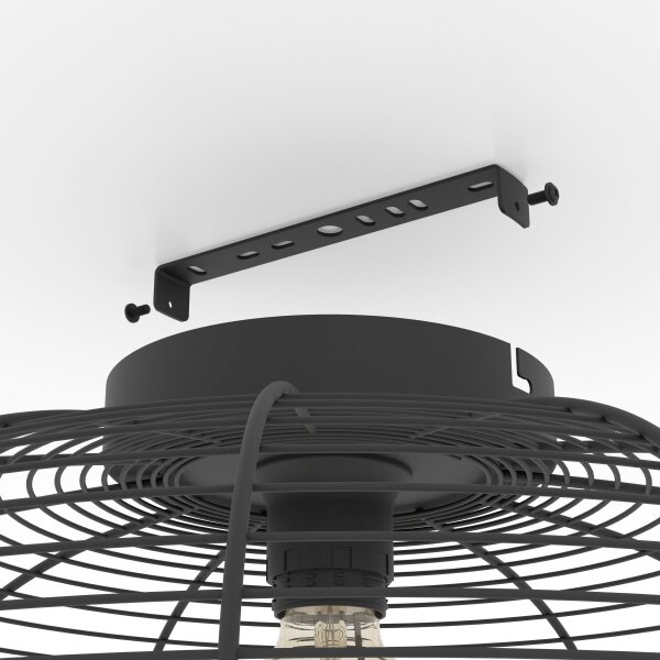 Plafonieră Eglo 43896 RINROE 1xE27/40W/230V negru