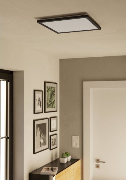Plafonieră LED de exterior Eglo 901443 ROVITO 17,6W/230V 39x39 cm IP44 negru