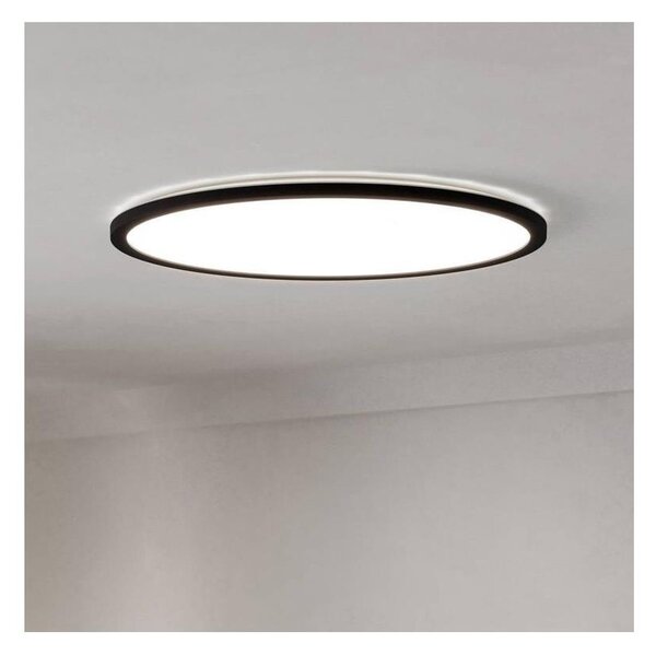 Plafonieră LED dimabilă de exterior Eglo 901455 ROVITO-R 16,8W/230V d. 50 cm IP44 negru + telecomandă