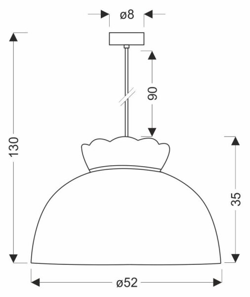 Lustră pe cablu ROSSINI 1xE27/40W/230V