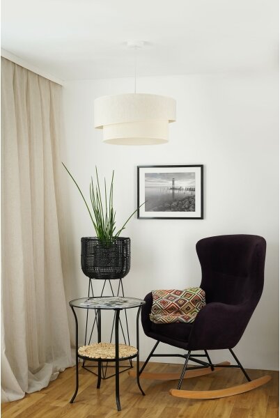 Lustră pe cablu Brilagi SHINE 1xE27/15W/230V d. 50 cm crem