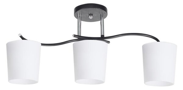 Lustră pe tijă ESNYR 3xE27/40W/230V negru/alb