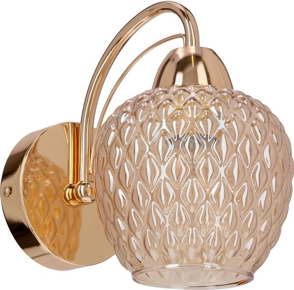 Lampă de perete TOBIAS 1xE27/40W/230V roz-auriu