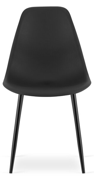 Scaun OSAKA negru cu picioare negre