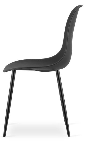 Scaun OSAKA negru cu picioare negre