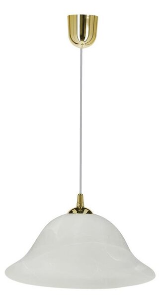 Lustră pe cablu VERA 1xE27/60W/230V auriu/alb