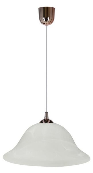 Lustră pe cablu VERA 1xE27/60W/230V cupru/alb