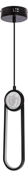 Lustră LED pe cablu LACRIMA LED/15W/230V 3000K negru