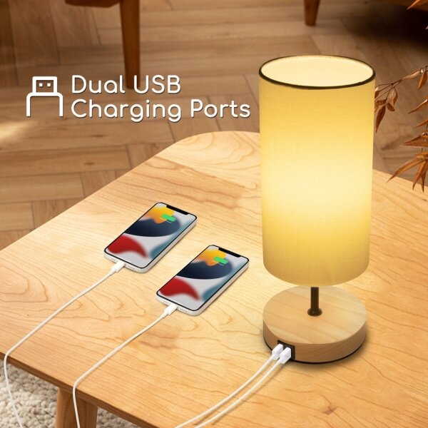 Aigostar - Lampă de birou cu port USB 1xE27/40W/230V negru/crem