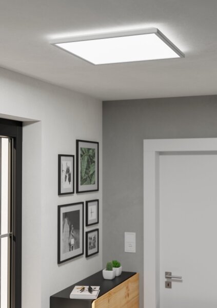 Plafonieră LED de exterior Eglo 901452 ROVITO 17W/230V 50x50 cm IP44 alb