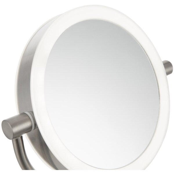 Oglindă cosmetică cu funcție de retroiluminare LED Sencor LED/5W/230V oțel inoxidabil