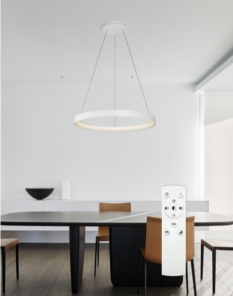 Lustră LED dimabilă pe cablu Top Light ORBIT LED/40W/230V 3000-6500K d. 50 cm alb + telecomandă