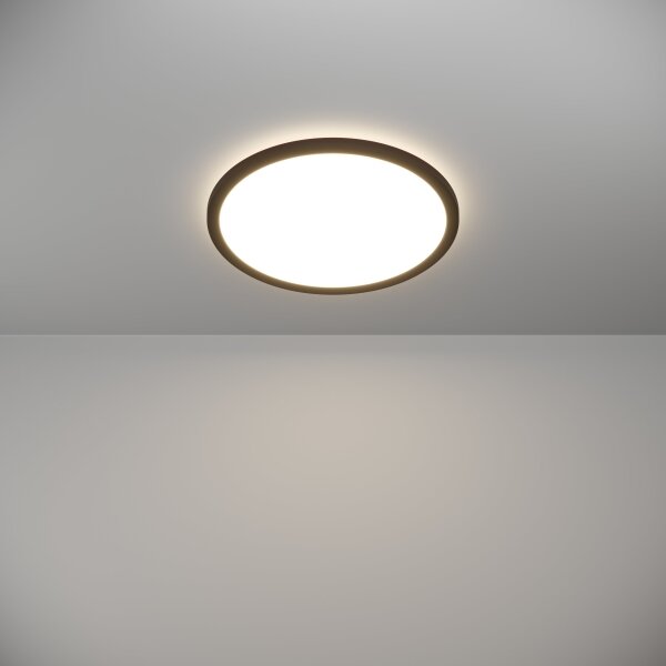 Plafonieră LED de exterior Eglo 901439 ROVITO 18,5W/230V d. 38,9 cm IP44 negru