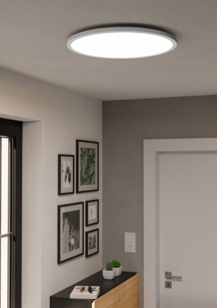 Plafonieră LED RGBW dimabilă de exterior Eglo 901473 ROVITO-Z 16,8W/230V d. 50 cm IP44 alb