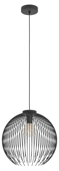 Lustră pe cablu Eglo 901002 VENEZUELA 1xE27/40W/230V negru