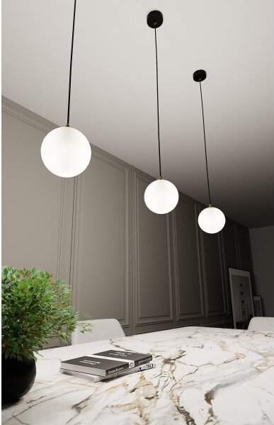 Lustră pe cablu ROYAL 1xE14/10W/230V d. 14 cm negru