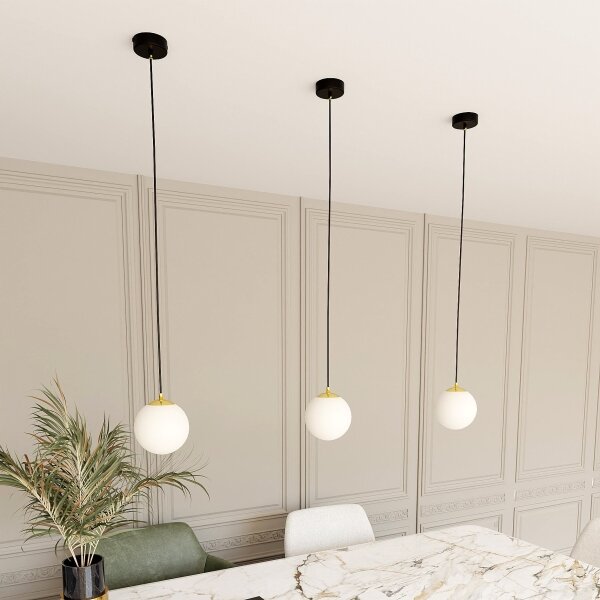 Lustră pe cablu ROYAL 1xE14/10W/230V d. 14 cm negru