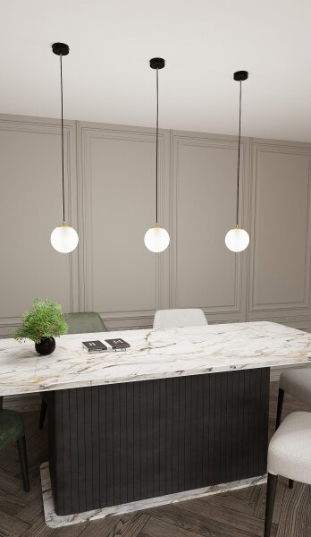 Lustră pe cablu ROYAL 1xE14/10W/230V d. 14 cm negru